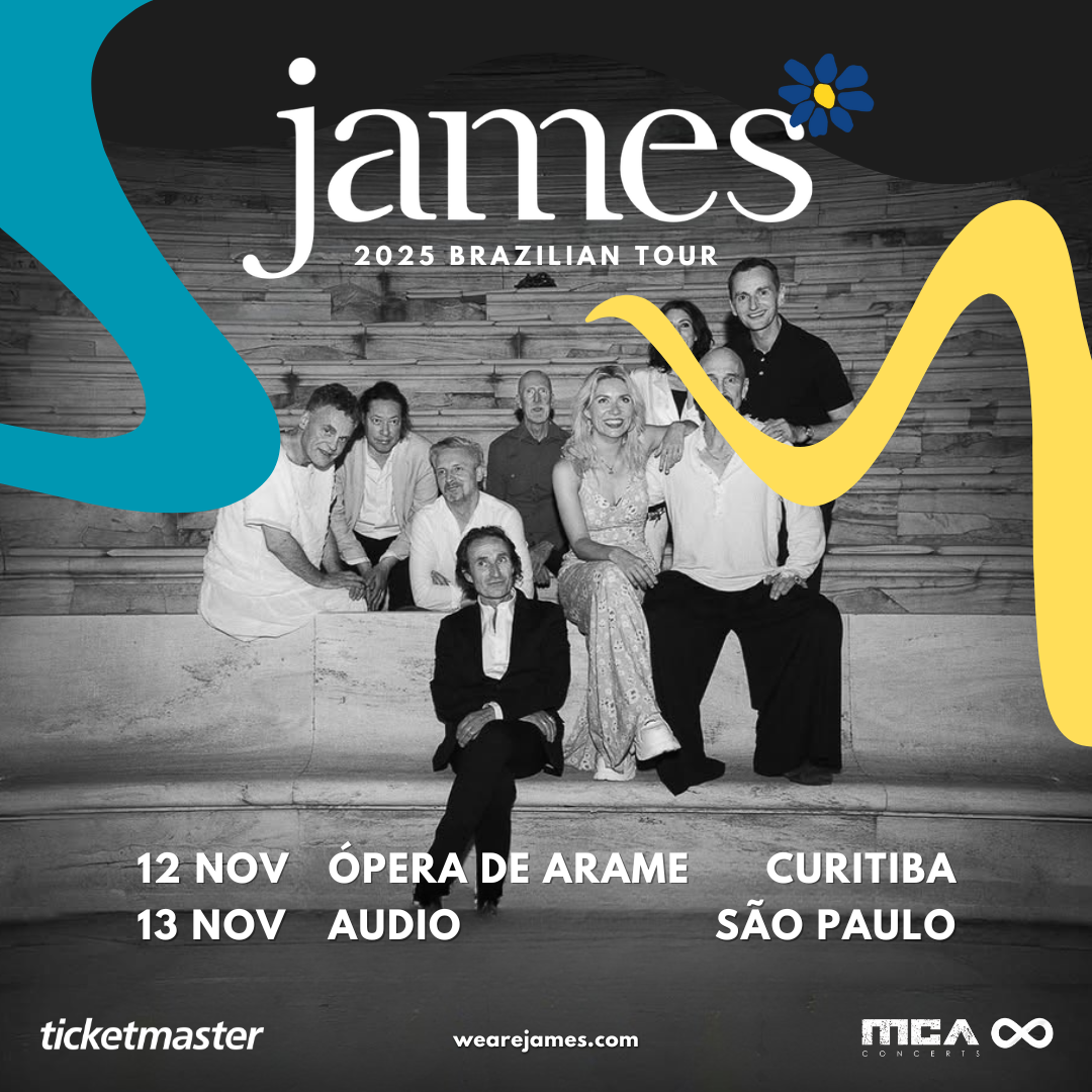 Banda James desembarca no Brasil com turnê que celebra 40 anos de carreira