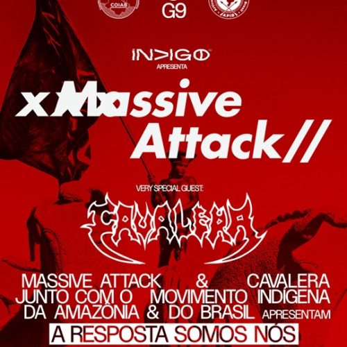 Massive Attack e Cavalera farão show em São Paulo em parceria com os Povos Indígenas da Amazônia