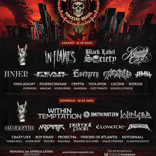 Bangers Open Air 2026 divulga lineup (Sem os Headliners)